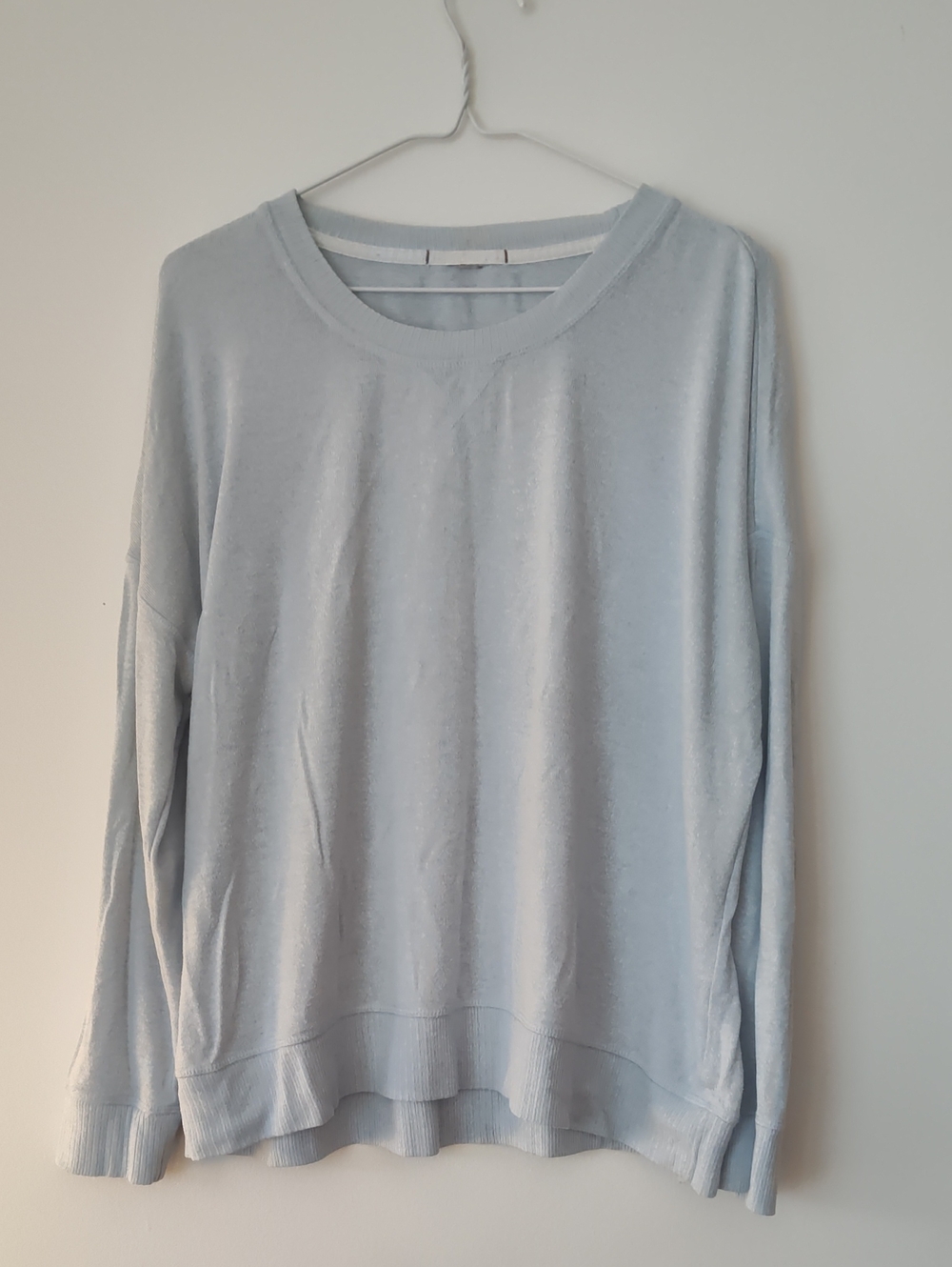 Light Blue Crewneck Women's Sweater